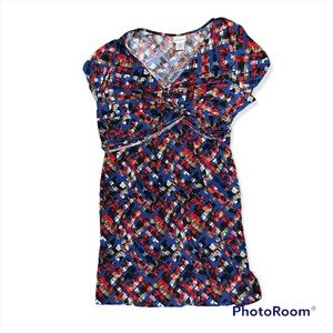 Short sleeve motherhood maternity dress